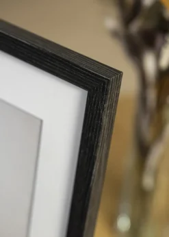 Ramme Fiorito Mørkegrå 50x70 cm - Passepartout Hvid 16x24 inches