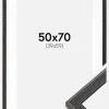 Ramme Fiorito Mørkegrå 50x70 cm - Passepartout Hvid 40x60 cm
