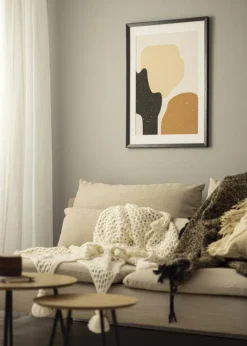 Ramme Fiorito Mørkegrå 40x60 cm - Passepartout Hvid 32,9x48,3 cm (A3+)