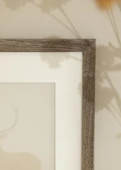 Ramme Fiorito Valnød 60x80 cm - Passepartout Hvid 50x65 cm