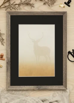 Ramme Fiorito Valnød 50x60 cm - Passepartout Sort 40x50 cm