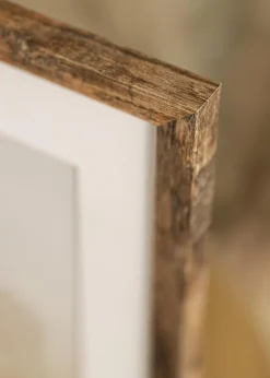 Ramme Fiorito Washed Oak 60x80 cm - Passepartout Hvid 50x60 cm