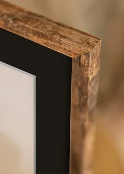 Ramme Fiorito Washed Oak 60x80 cm - Passepartout Sort 50x70 cm