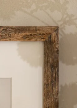 Ramme Fiorito Washed Oak 60x80 cm - Passepartout Hvid 50x70 cm