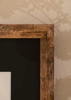 Ramme Fiorito Washed Oak 42x59,4 cm (A2) - Passepartout Sort 25x38 cm