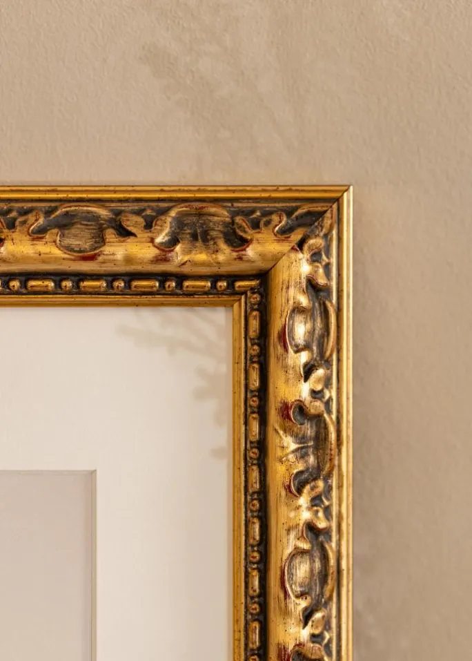 Ramme Freyja Guld - Valgfri Størrelse (Akrylglas)