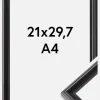 Ramme Gala Akrylglas Sort 21x29,7 cm (A4)