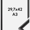 Ramme Gala Akrylglas Sort 29,7x42 cm (A3)