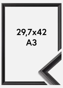 Ramme Gala Akrylglas Sort 29,7x42 cm (A3)