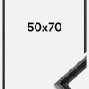 Ramme Gala Akrylglas Sort 50x70 cm