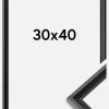 Ramme Gala Akrylglas Sort 30x40 cm