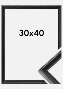 Ramme Gala Akrylglas Sort 30x40 cm