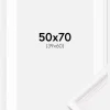 Ramme Gala Hvid 50x70 cm - Passepartout Hvid 40x61 cm