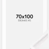 Ramme Gala Hvid 70x100 cm - Passepartout Hvid 59,4x84 cm (A1)