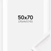 Ramme Gala Hvid 50x70 cm - Passepartout Hvid 16x23 inches