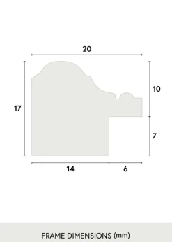 Ramme Gala Hvid 15x20 cm - Passepartout Hvid 10x15 cm