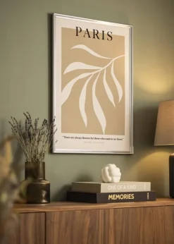 Ramme Gala Sølv 30x40 cm - Passepartout Hvid 21x30 cm