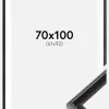 Ramme Gala Sort 70x100 cm - Passepartout Hvid 62x93 cm