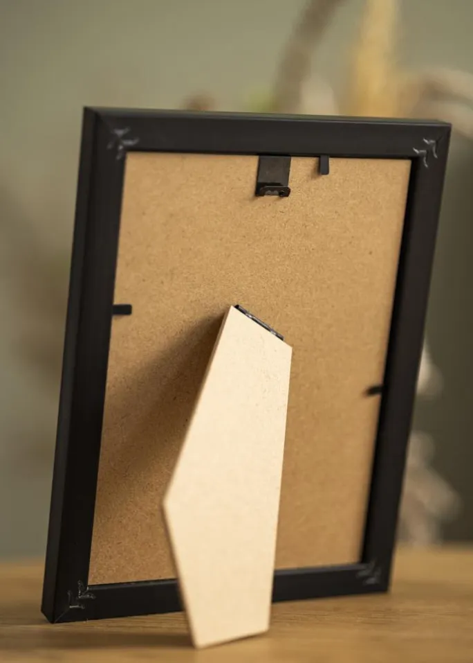 Ramme Gala Sort 18x24 cm - Passepartout Hvid 13x17 cm