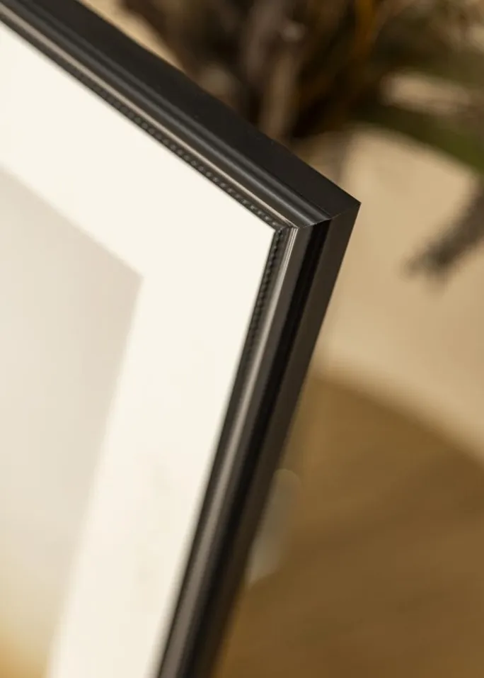 Ramme Gala Sort 70x100 cm - Passepartout Hvid 62x85 cm