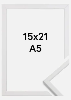 Ramme Galant Akrylglas Hvid 15x21 cm (A5)