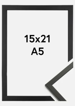 Ramme Galant Akrylglas Sort 15x21 cm (A5)