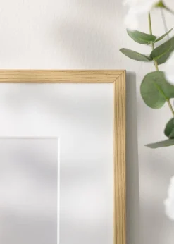 Ramme Galant Eg 50x60 cm - Passepartout Hvid 37x46 cm