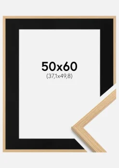 Ramme Galant Eg 50x60 cm - Passepartout Sort 15x20 inches