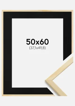 Ramme Galant Fyr 50x60 cm - Passepartout Sort 15x20 inches