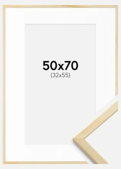 Ramme Galant Fyr 50x70 cm - Passepartout Hvid 33x56 cm