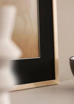 Ramme Galant Fyr 40x50 cm - Passepartout Sort 29,7x42 cm (A3)