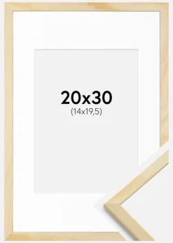 Ramme Galant Fyr 20x30 cm - Passepartout Hvid 15x21 cm (A5)