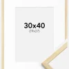 Ramme Galant Fyr 30x40 cm - Passepartout Hvid 20x28 cm