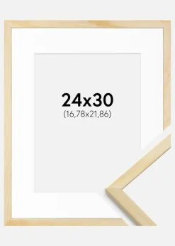 Ramme Galant Fyr 24x30 cm - Passepartout Hvid 7x9 inches