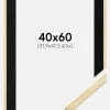 Ramme Galant Fyr 40x60 cm - Passepartout Sort 32,9x48,3 cm (A3+)