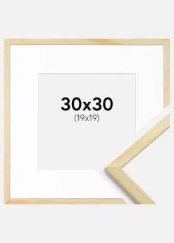 Ramme Galant Fyr 30x30 cm - Passepartout Hvid 20x20 cm