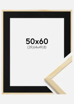 Ramme Galant Fyr 50x60 cm - Passepartout Sort 16x20 inches