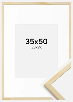 Ramme Galant Fyr 35x50 cm - Passepartout Hvid 24x30 cm