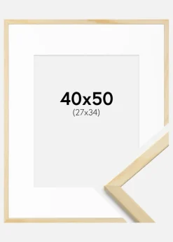 Ramme Galant Fyr 40x50 cm - Passepartout Hvid 28x35 cm