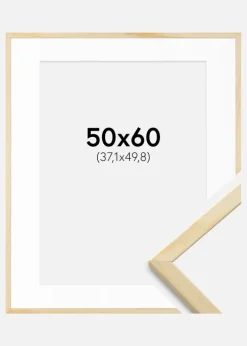 Ramme Galant Fyr 50x60 cm - Passepartout Hvid 15x20 inches