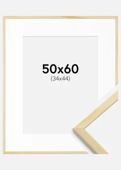 Ramme Galant Fyr 50x60 cm - Passepartout Hvid 35x45 cm