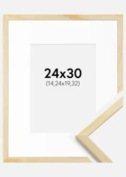 Ramme Galant Fyr 24x30 cm - Passepartout Hvid 6x8 inches