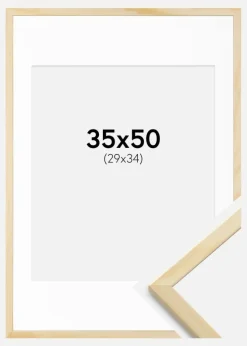 Ramme Galant Fyr 35x50 cm - Passepartout Hvid 30x35 cm
