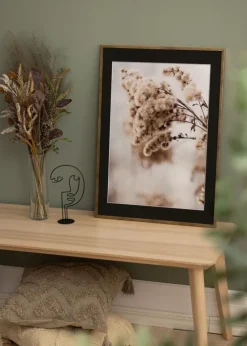 Ramme Galant Guld 40x50 cm - Passepartout Sort 29,7x42 cm (A3)