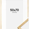Ramme Galant Guld 50x70 cm - Passepartout Hvid 33x56 cm