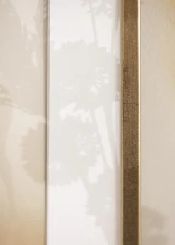 Ramme Galant Guld 50x70 cm - Passepartout Hvid 33x56 cm
