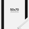 Ramme Galant Hvid 50x70 cm - Passepartout Sort 16x24 inches