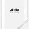 Ramme Galant Hvid 35x50 cm - Passepartout Hvid 11x17 inches