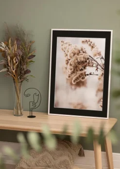 Ramme Galant Hvid 20x30 cm - Passepartout Sort 10x20 cm