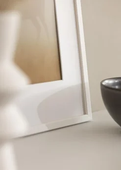 Ramme Galant Hvid 24x30 cm - Passepartout Hvid 6x8 inches